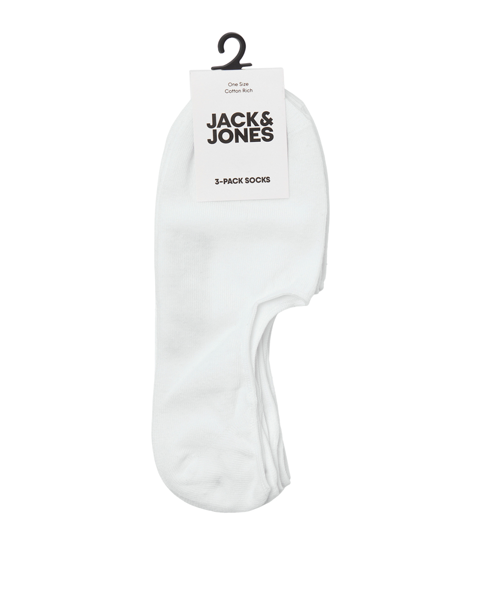 Pack de Três Pares de Meias de Treino Invisíveis Branco-2