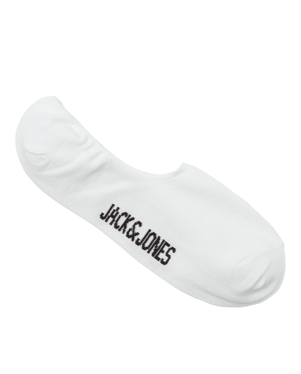 Pack de Três Pares de Meias de Treino Invisíveis Branco-3