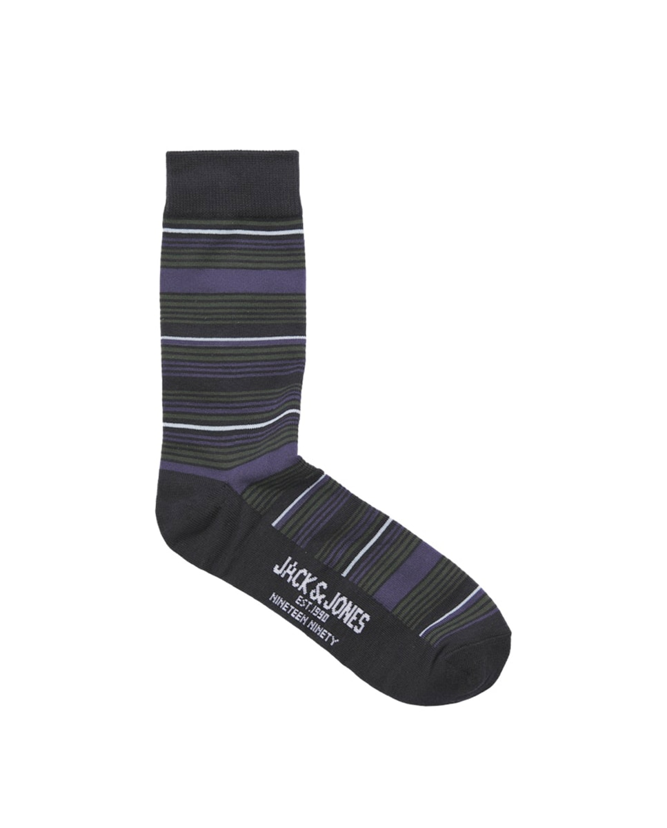 Pack de Três Pares de Meias Altas Multicolor-3