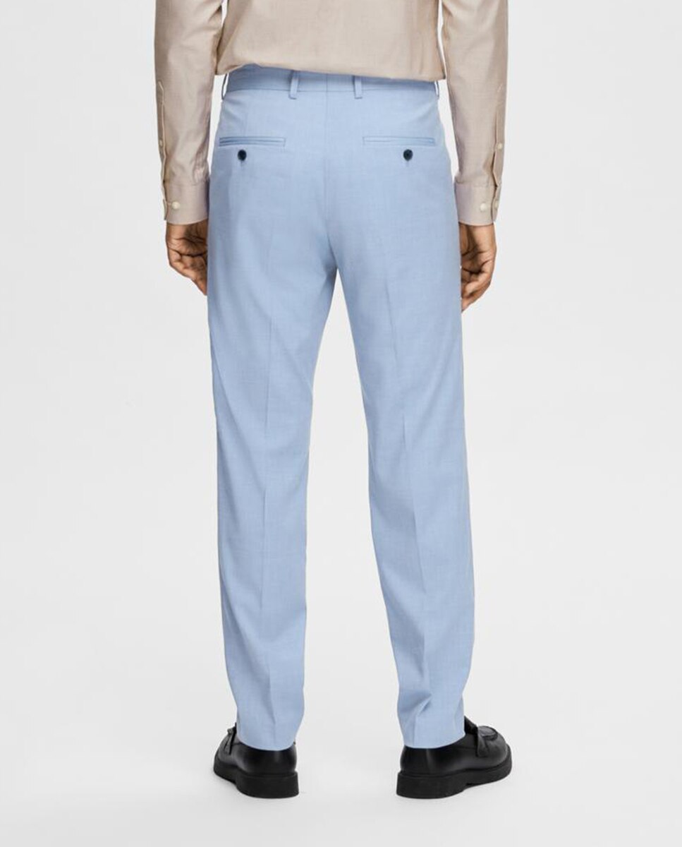 Pantalón de hombre de traje Slim Fit - Selected - Azul Azul-3