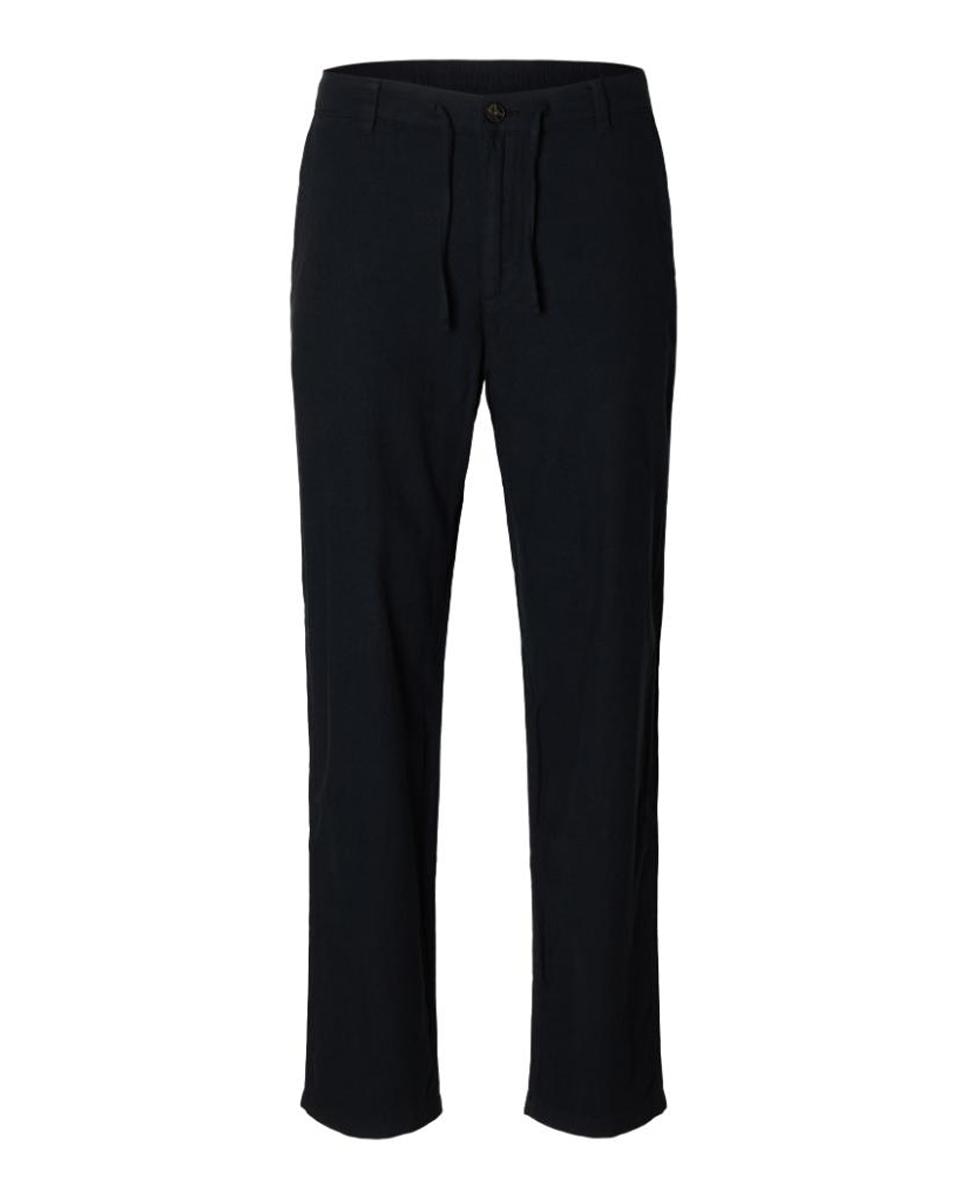 Calças Slim Tapered Fit Preto-5