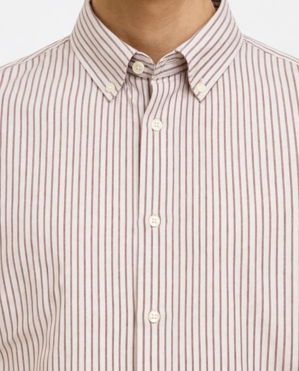 Camisa de hombre manga larga, regular fit - Selected - Blanco Blanco-3