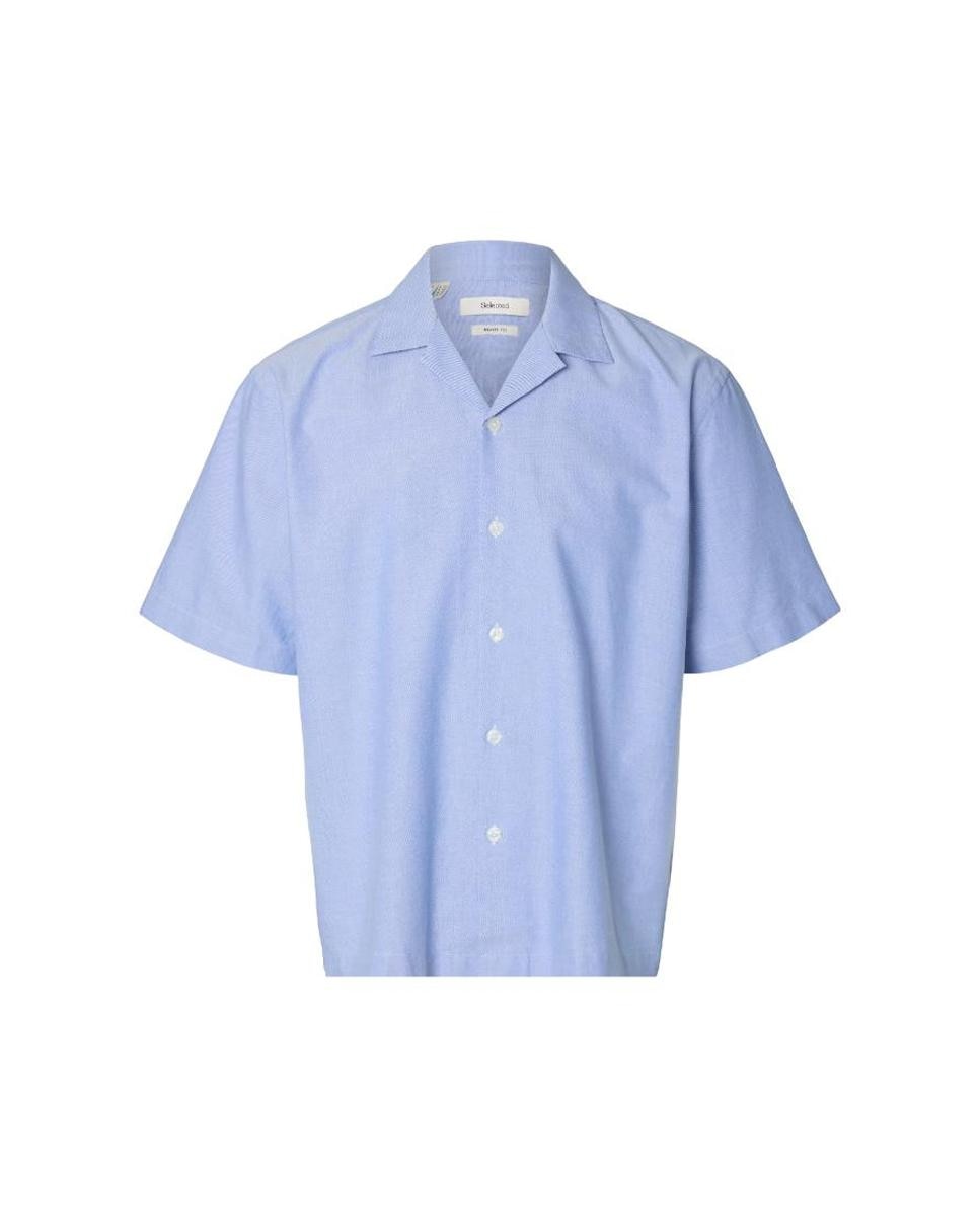 Imagem 0 de Camisa Oxford de Manga Curta com Colarinho Resort