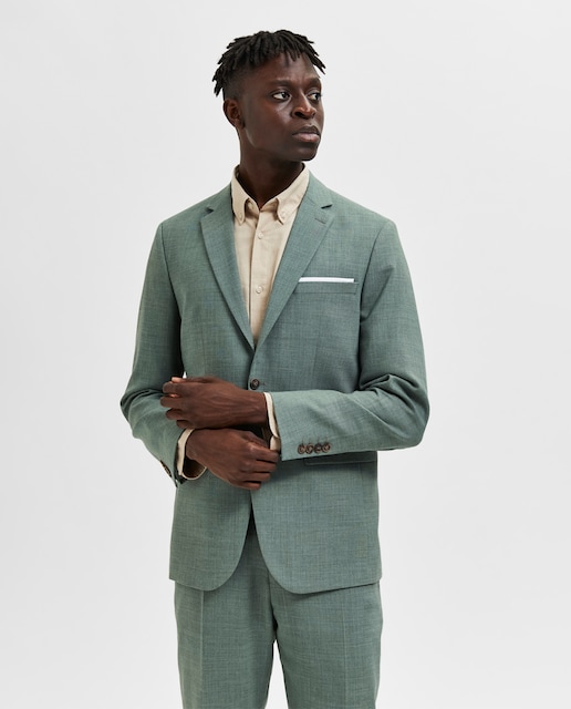 Imagen 0 de Chaqueta de traje de hombre Slim Fit lino