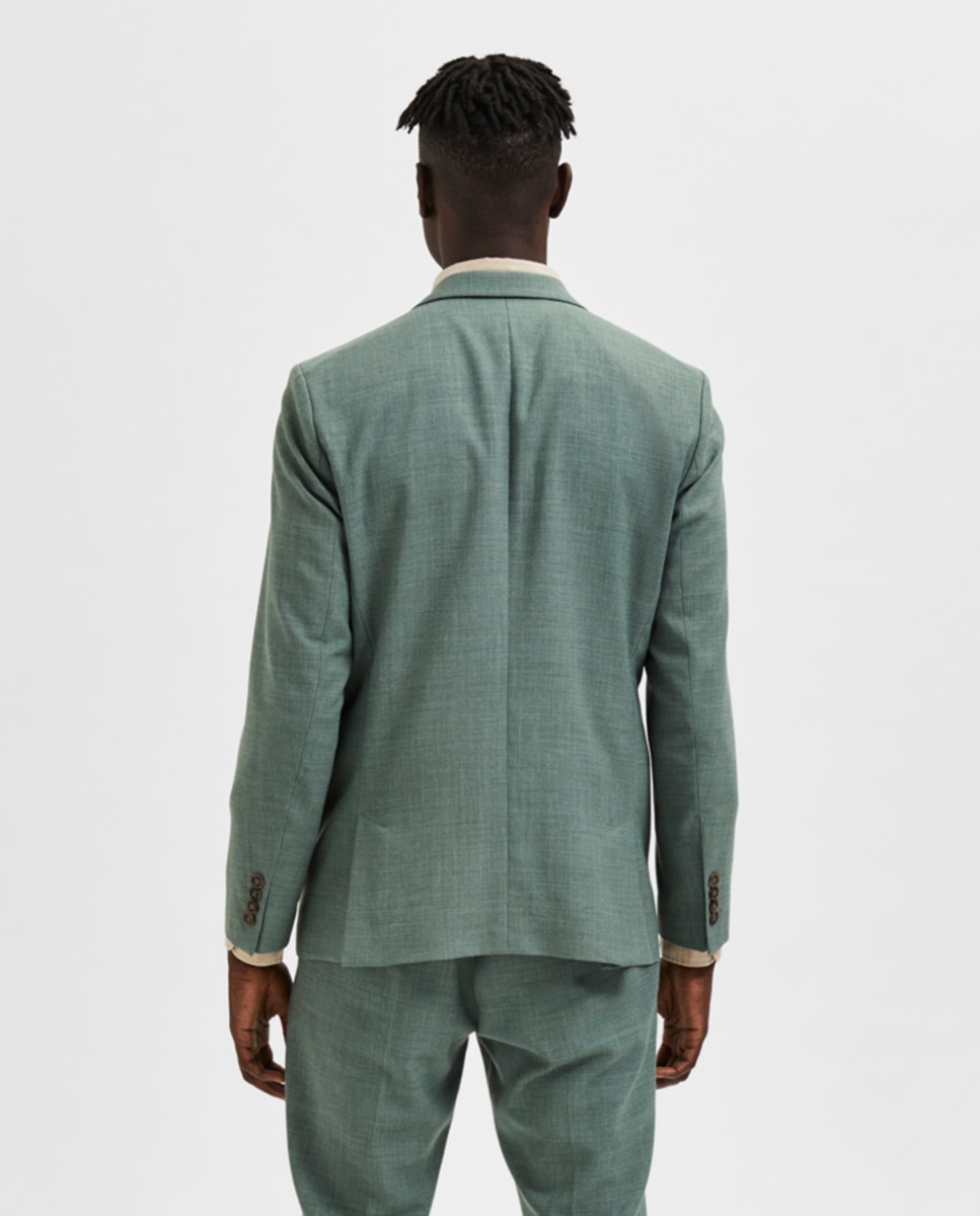 Fato Slim Fit Verde Água-2