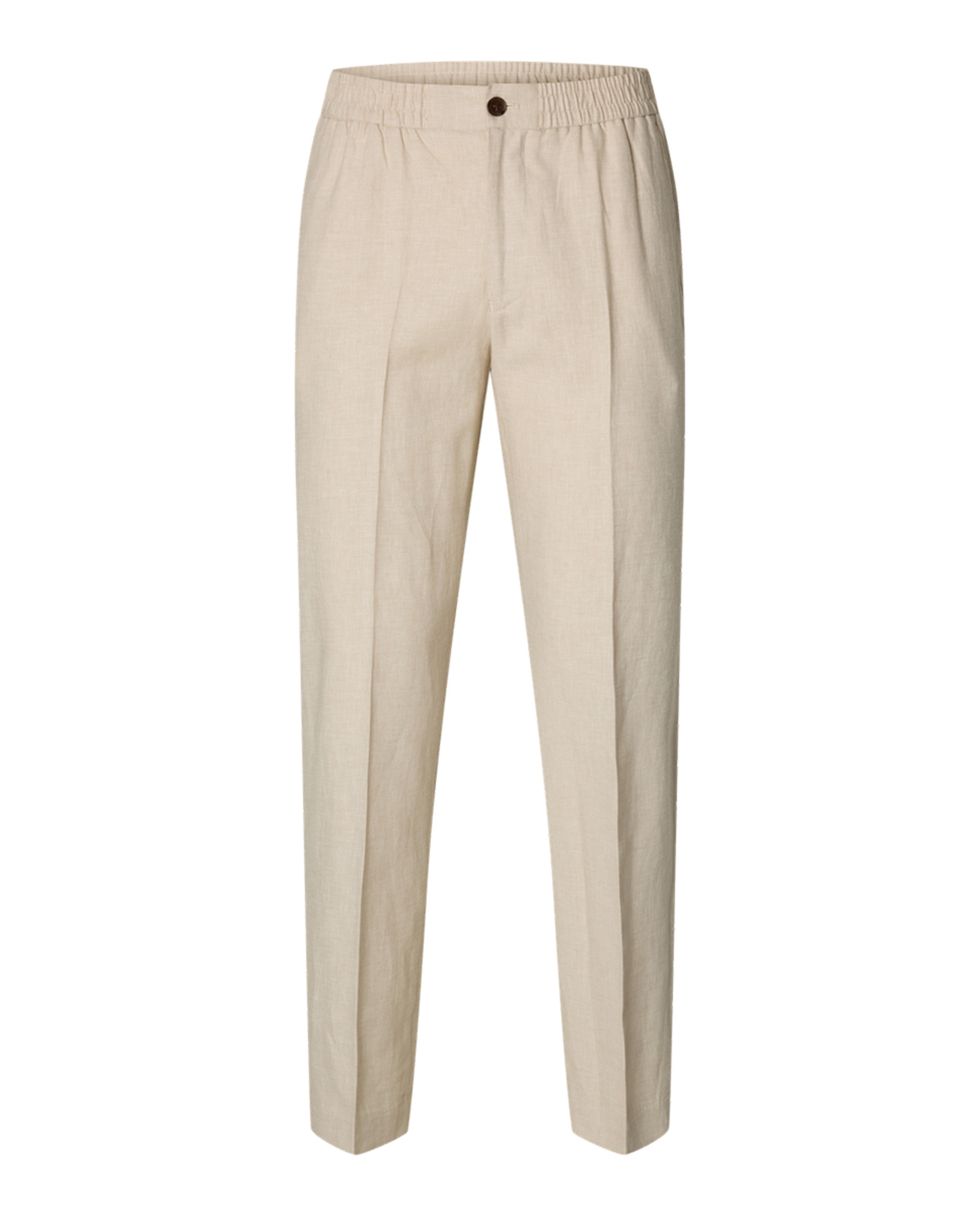 Pantalón de hombre de traje - Selected - Beige Beige-4