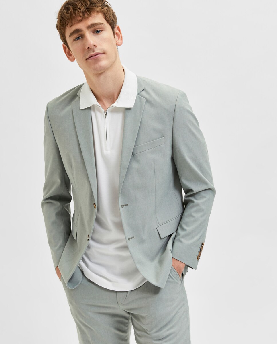 Polo de hombre manga corta - Selected - Blanco Blanco-4