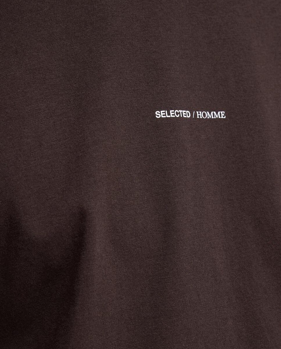 T-shirt com Manga Curta Castanho-escuro-3