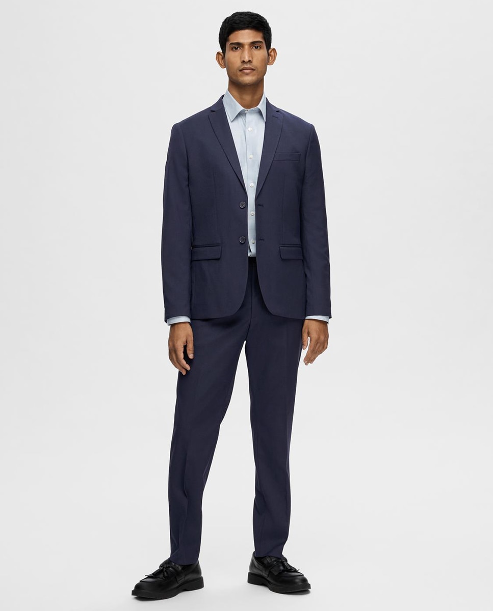 Chaqueta de hombre de traje Slim Fit - Selected - Azul marino Azul marino-1