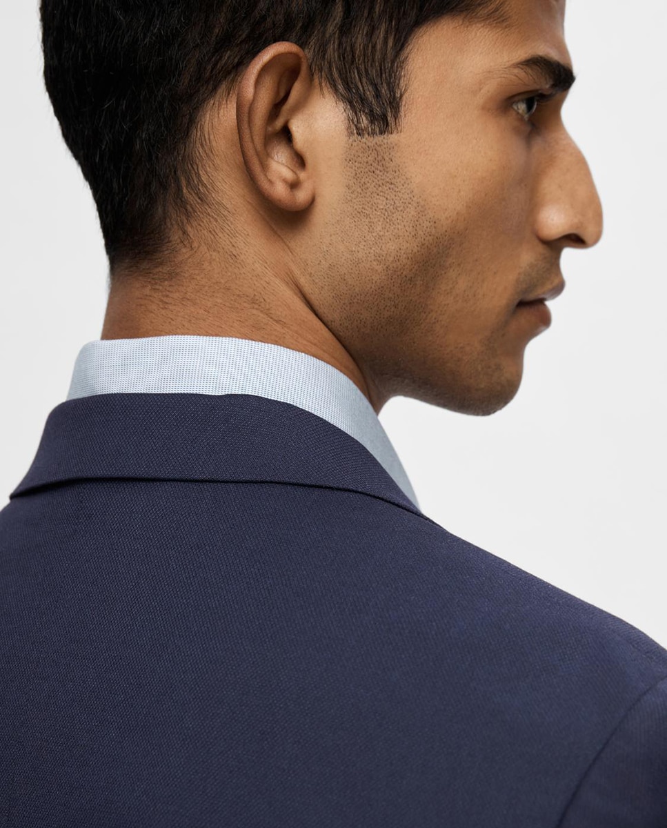Chaqueta de hombre de traje Slim Fit - Selected - Azul marino Azul marino-3