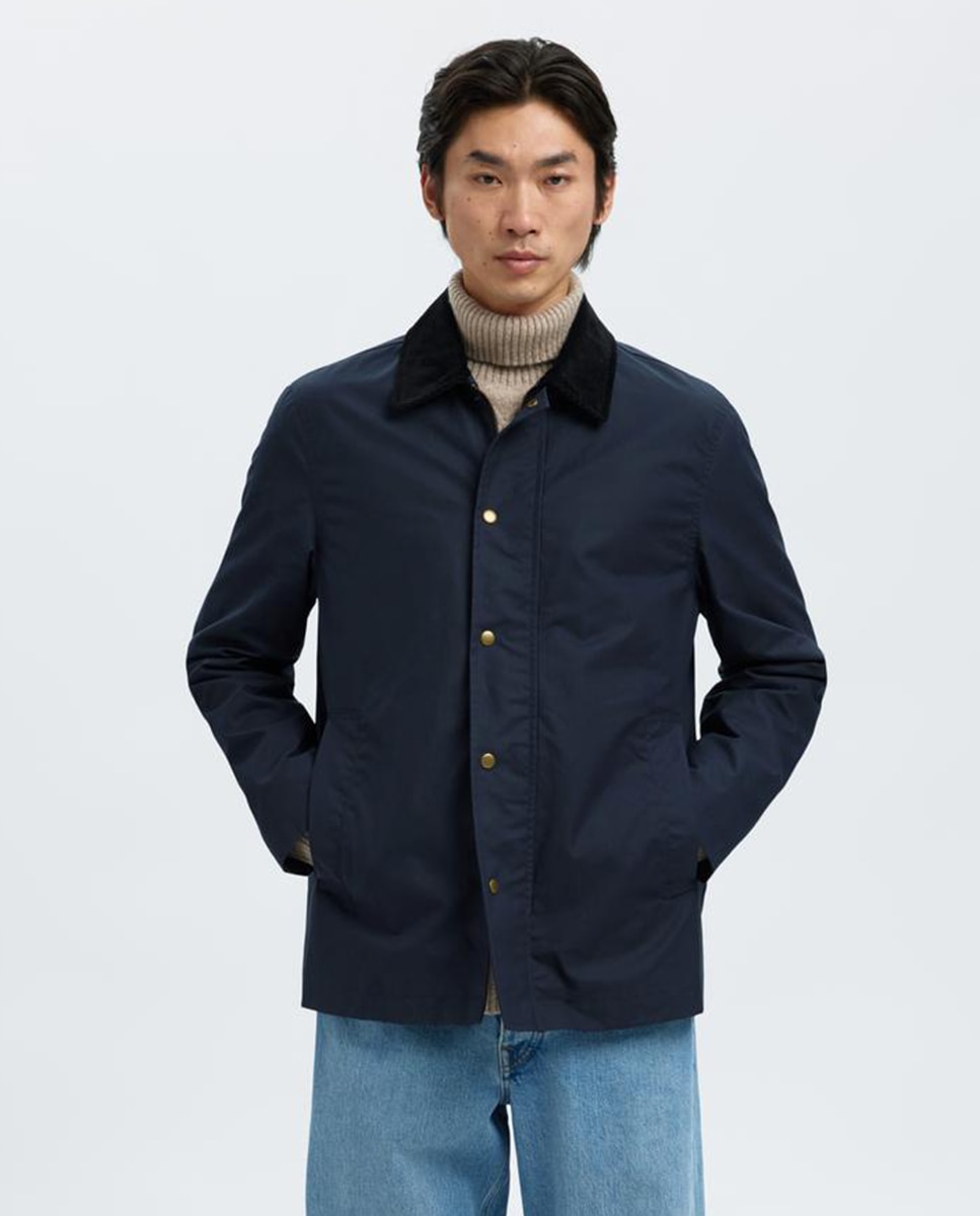 Selected - Chaqueta de hombre repelente al agua.