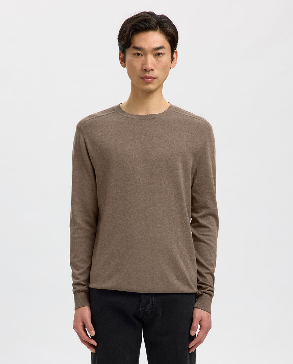 Imagem 0 de Camisola de malha de homem com decote redondo