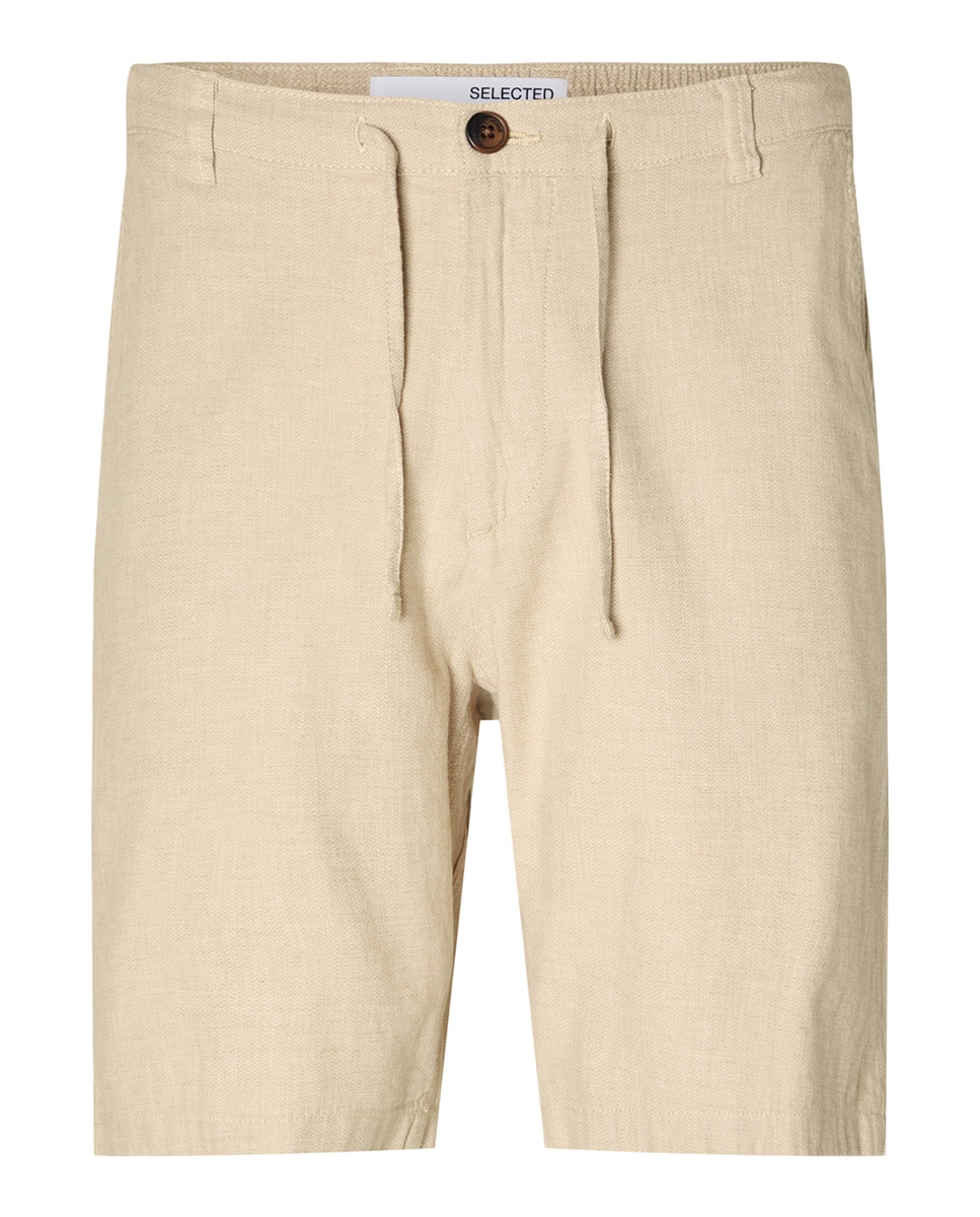 Pantalón de hombre corto - Selected - Beige Crema-5