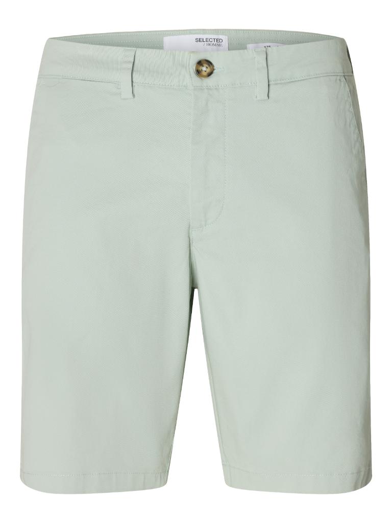 Calções Chino Slim Fit Verde Água-5