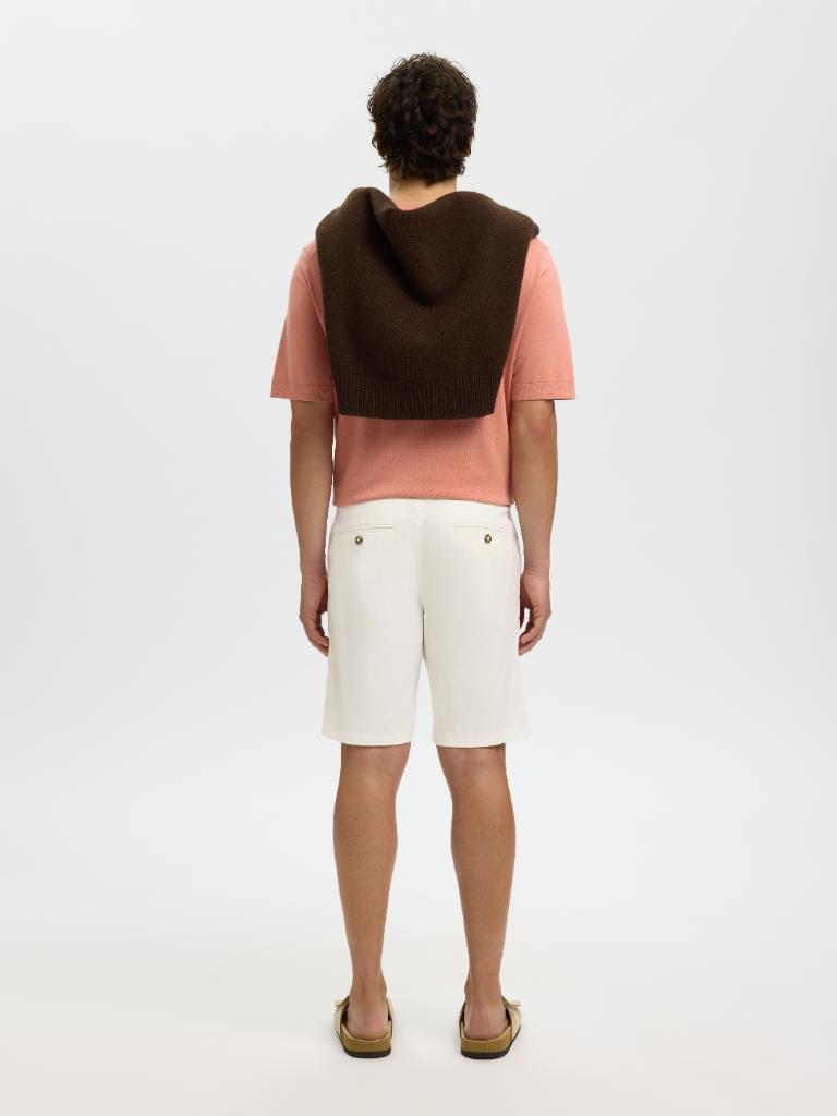 Calções Chino Slim Fit Branco-3