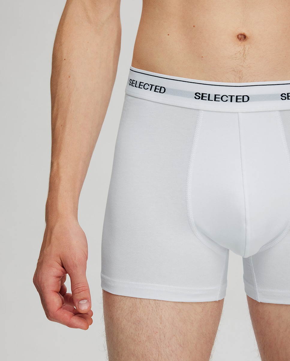 Pack de Três Boxers em Algodão Orgânico Cru-3