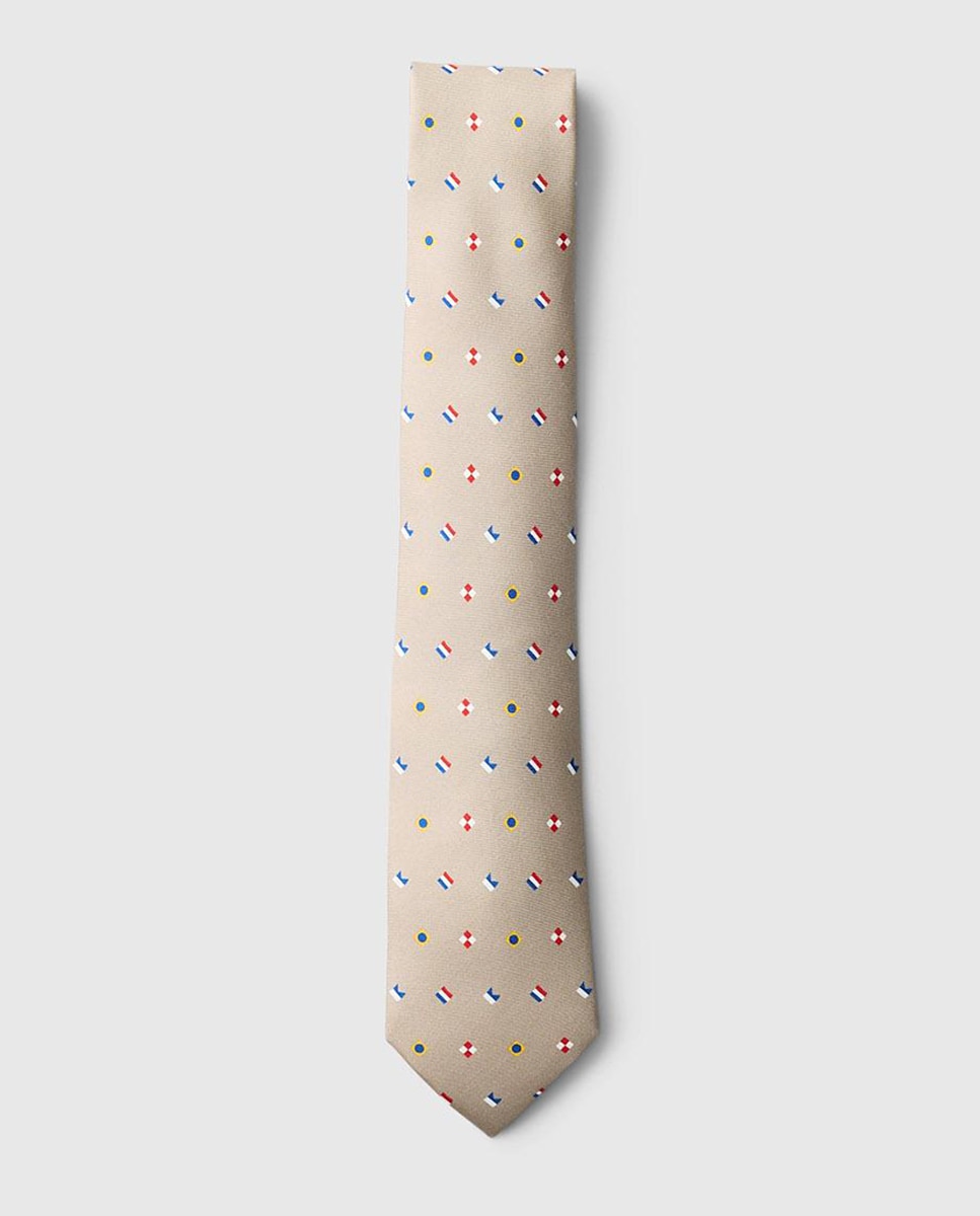 Imagen 1 de Corbata de hombre tacto suave - Selected - Beige Beige