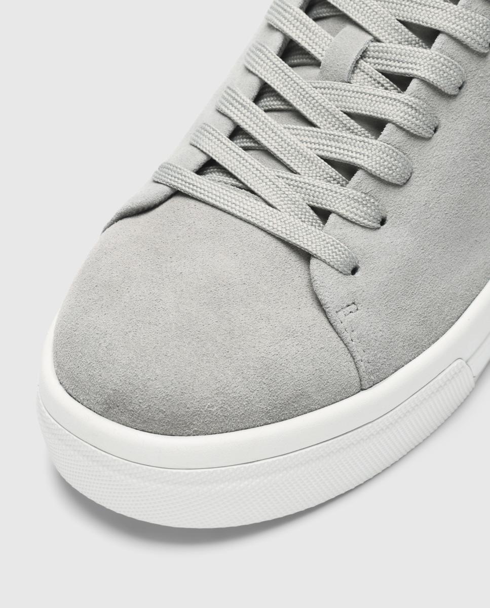 Imagen 3 de Zapatillas de piel con cierre de cordones - Selected - Gris Gris