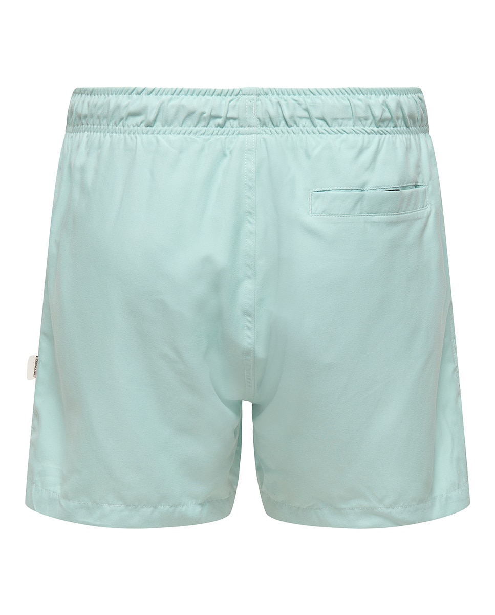 Calções de Banho Regular Fit Azul-claro-4
