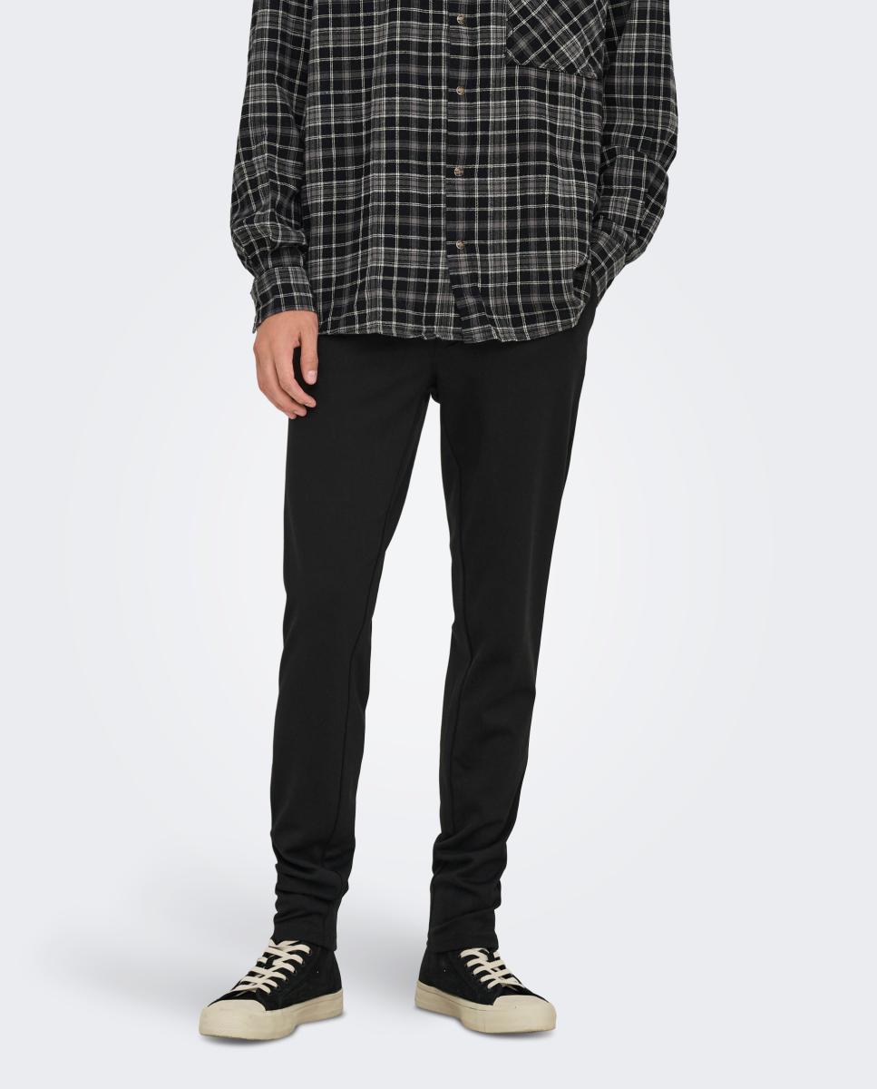 Pantalón de vestir de hombre slim - Only & Sons - Negro Negro-2