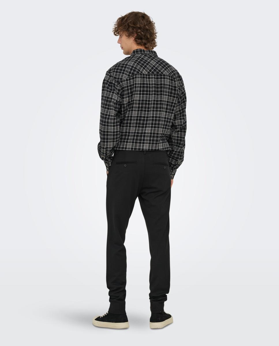 Pantalón de vestir de hombre slim - Only & Sons - Negro Negro-3