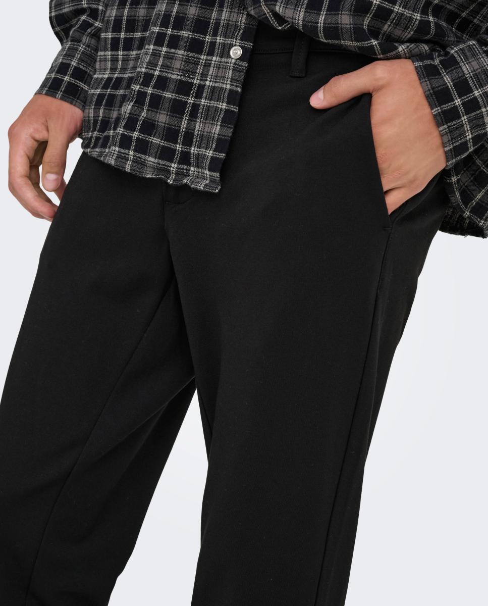 Pantalón de vestir de hombre slim - Only & Sons - Negro Negro-4