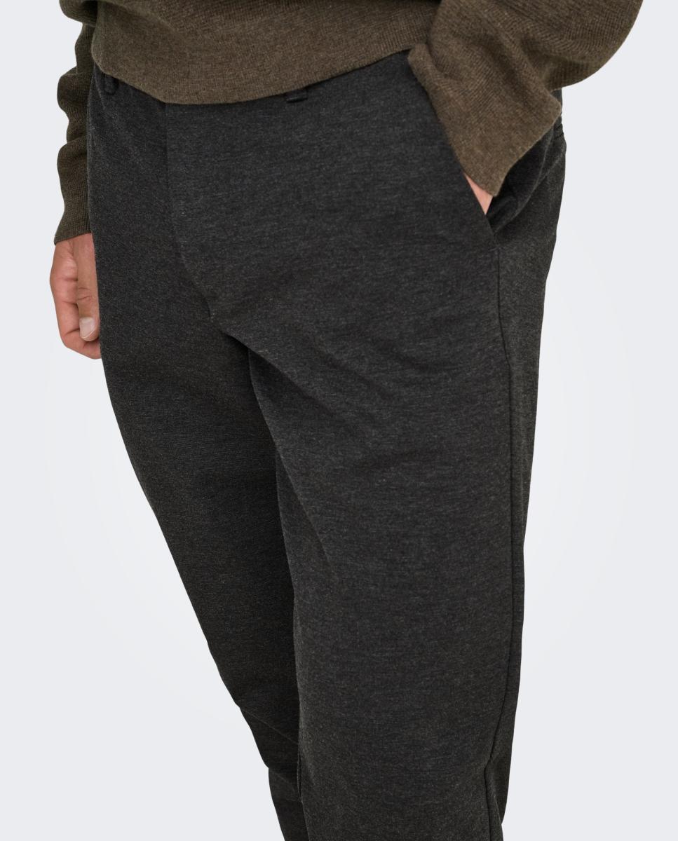 Pantalón de vestir de hombre slim - Only & Sons - Gris oscuro Gris oscuro-3