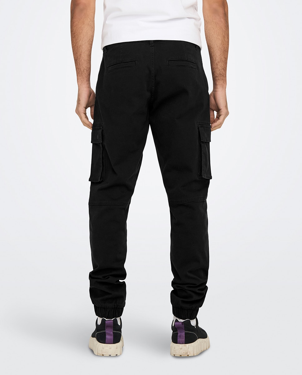 Calças sportswear de homem Preto-2