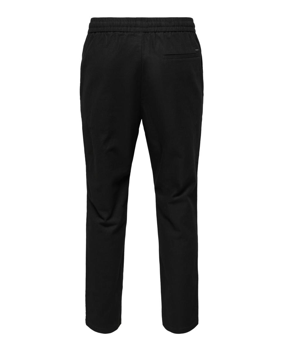 Pantalón de lino de hombre - Only & Sons - Negro Negro-6