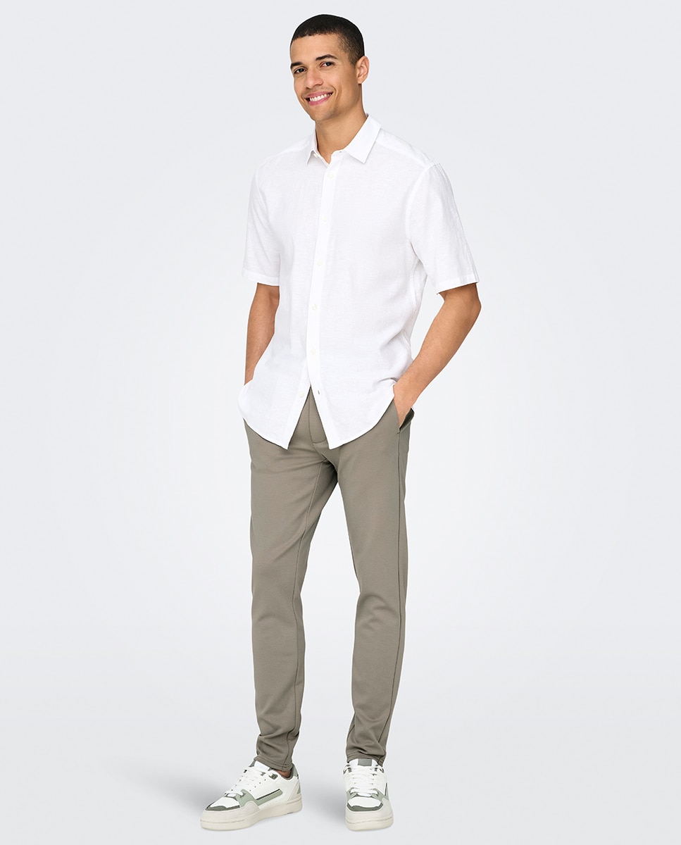 Imagem 0 de Calças Formais Slim Fit.