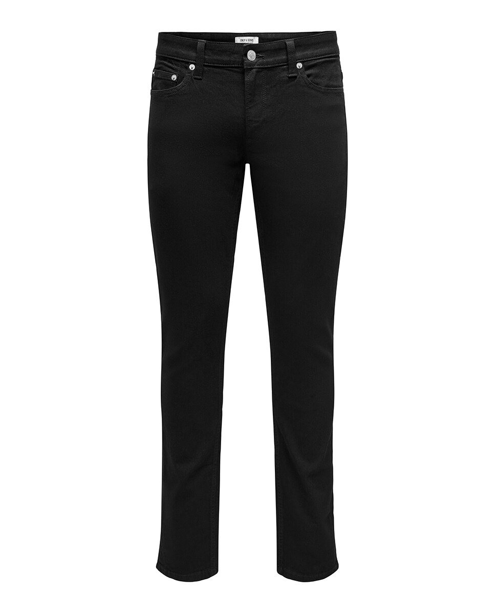 Jeans Slim Fit Preto-6