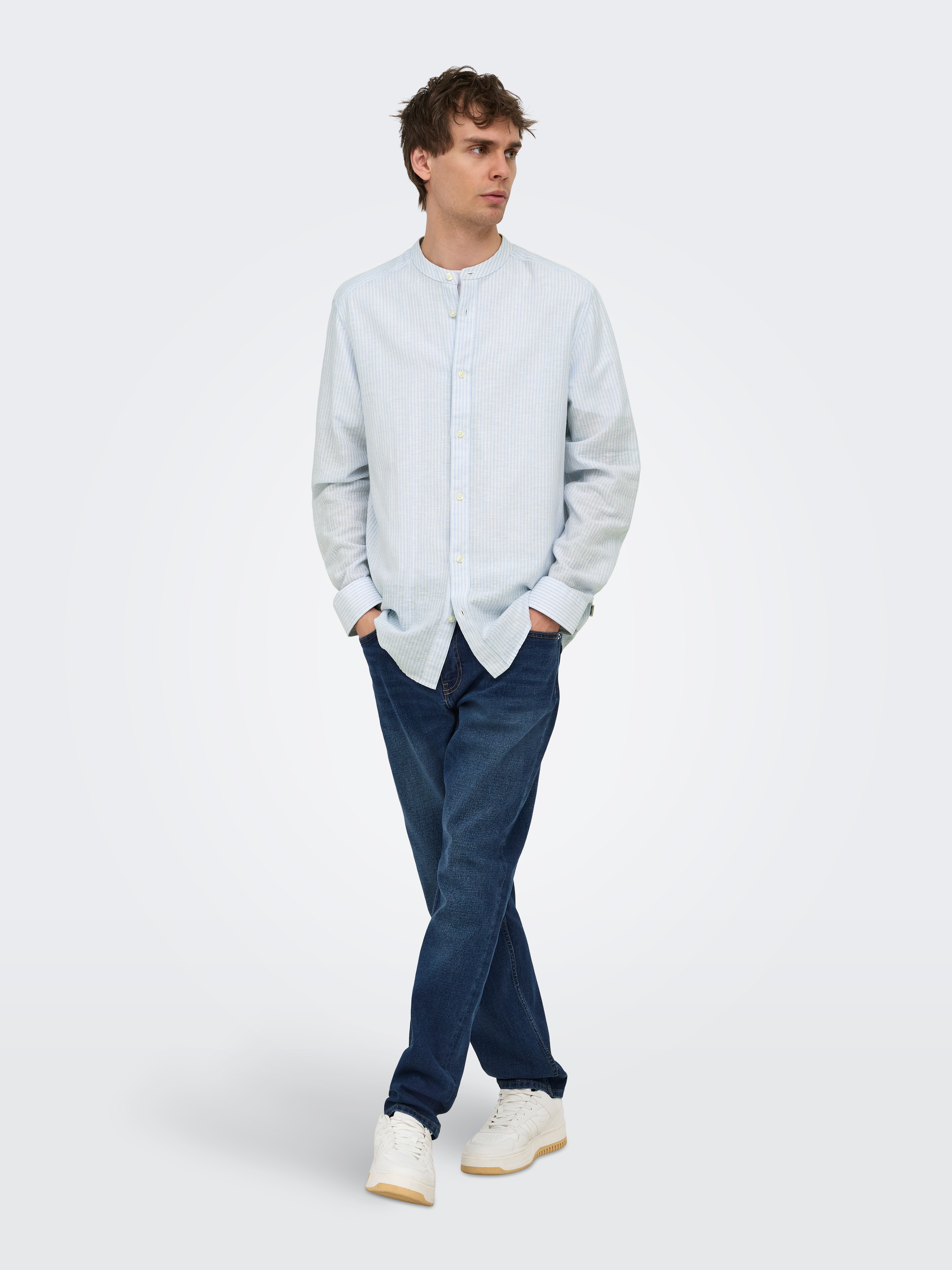 Imagen 0 de Pantalón vaquero de hombre regular fit Azul