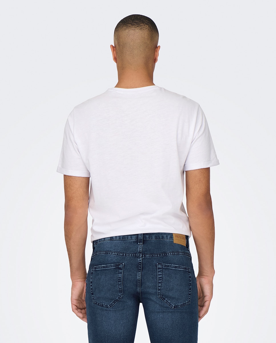 Pantalón vaquero de hombre regular fit - Only & Sons - Azul Azul-6