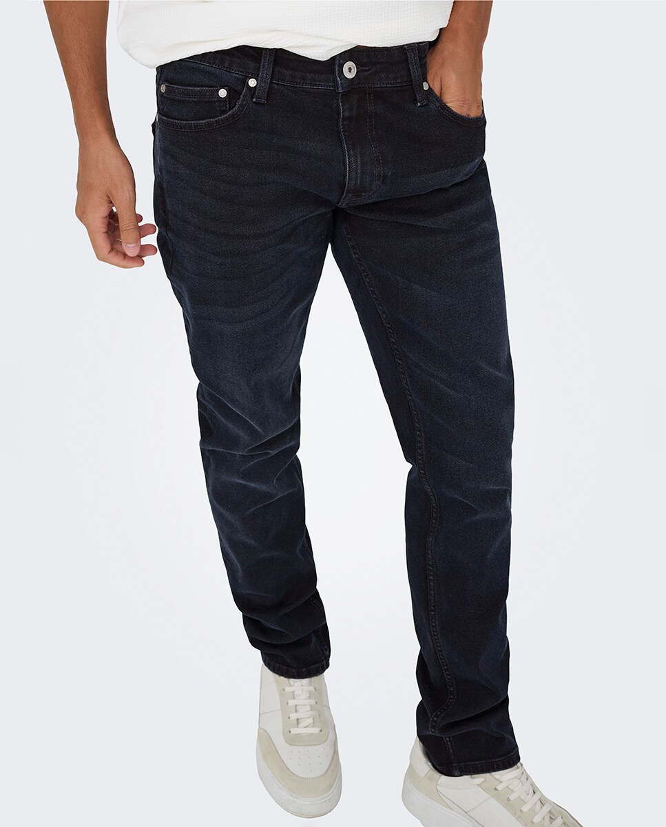 Jeans Slim Fit Azul-4