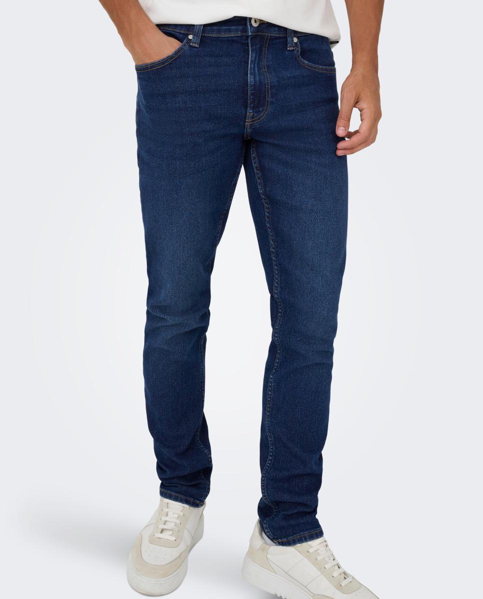 Imagen 2 de Pantalón vaquero de hombre slim fit. - Only & Sons - Azul Azul