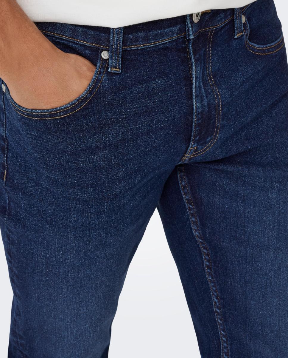 Imagen 4 de Pantalón vaquero de hombre slim fit. - Only & Sons - Azul Azul