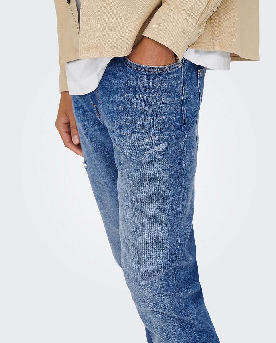 Jeans Regular Fit Azul-3