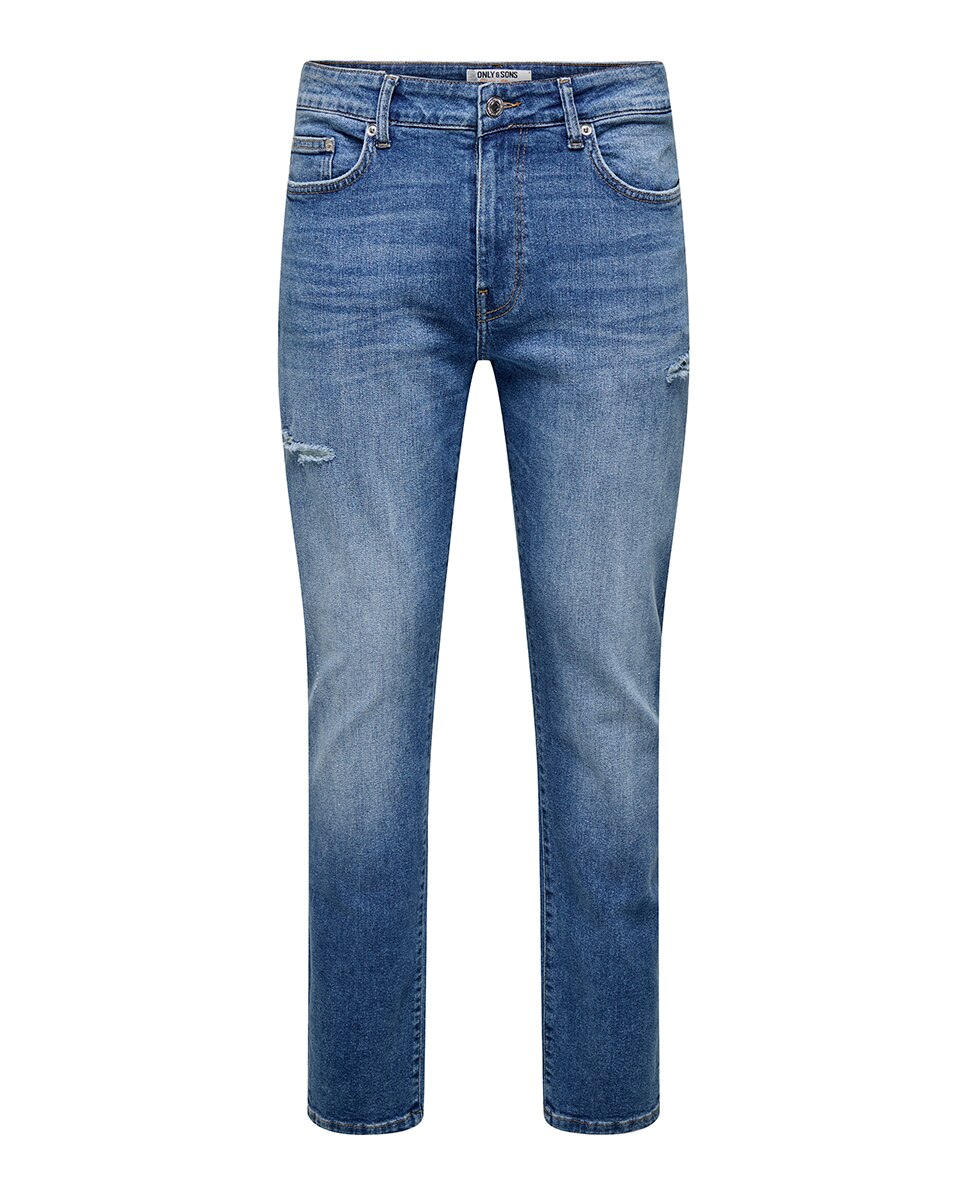 Jeans Regular Fit Azul-4