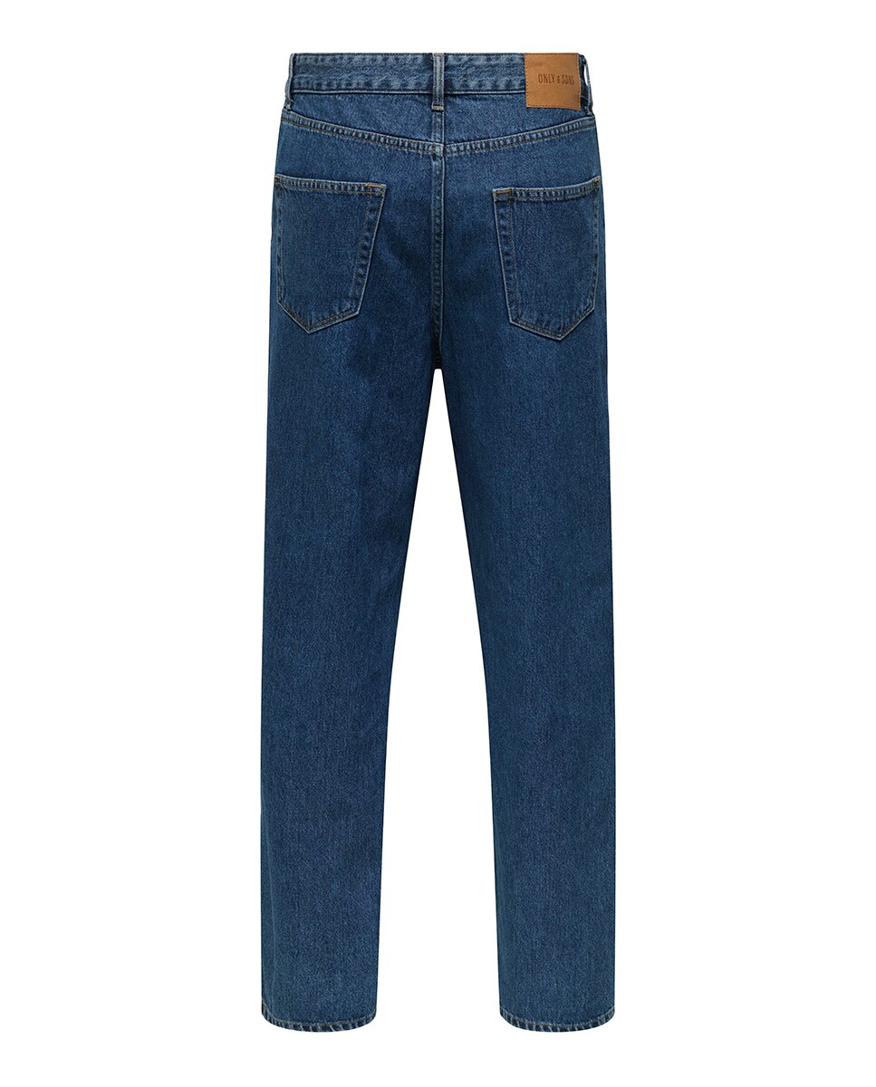 Jeans Estilo Baggy Loose fit Azul-7