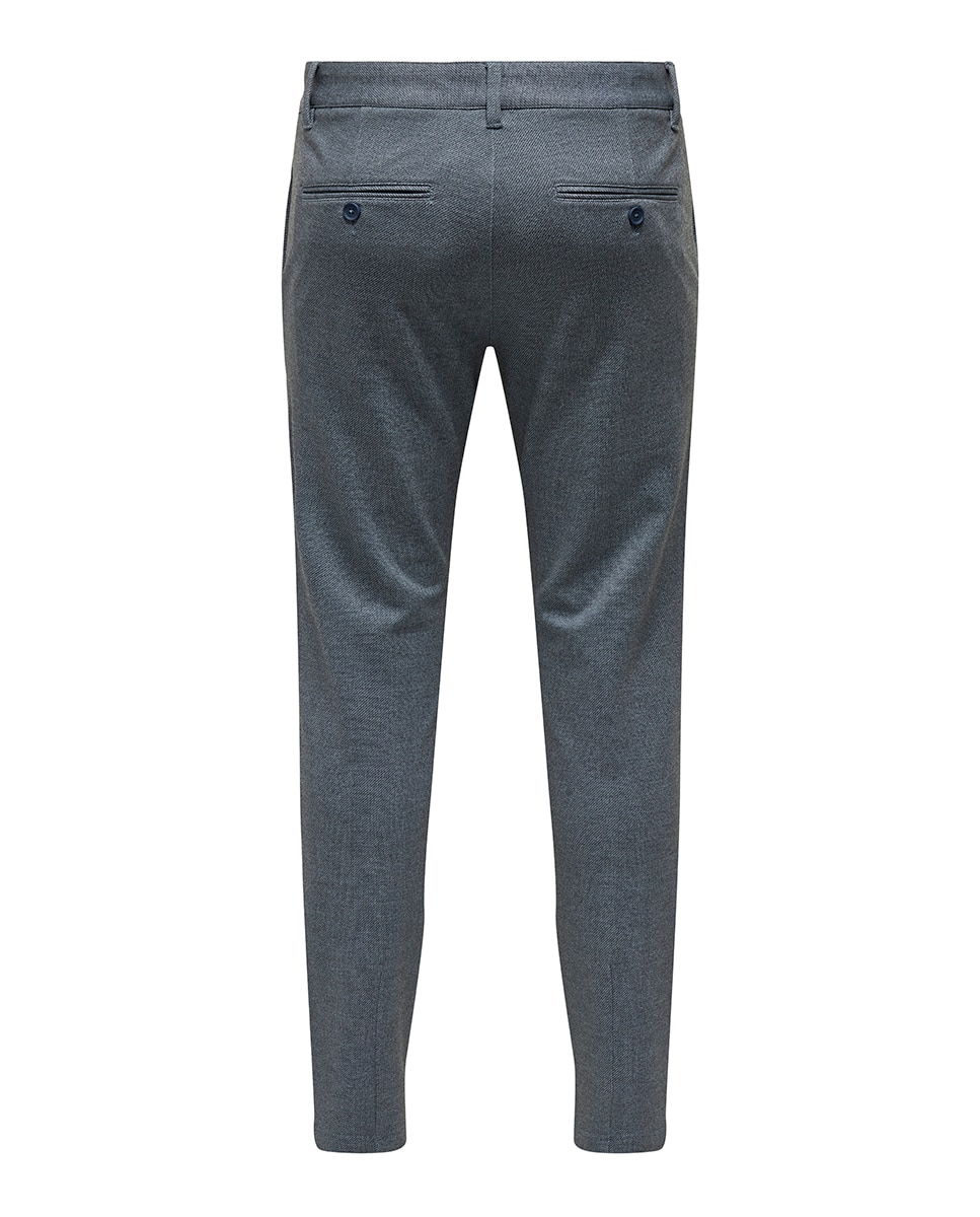 Pantalón de hombre estilo chino. Sim fit. - Only & Sons - Azul marino Azul marino-6