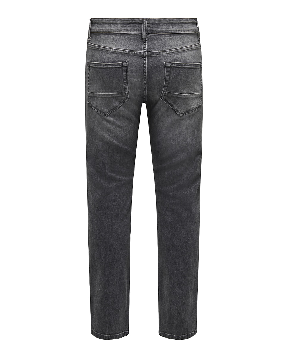 Pantalón vaquero de hombre regular fit - Only & Sons - Gris oscuro Gris oscuro-9