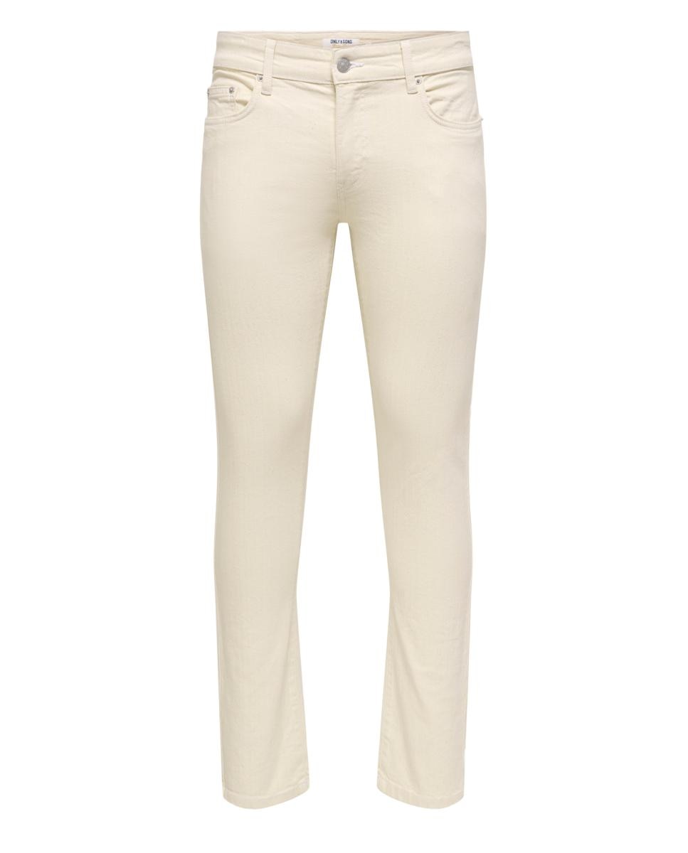 Only & Sons - Pantalón de hombre slim fit. Compuesto de algodón y elastano..