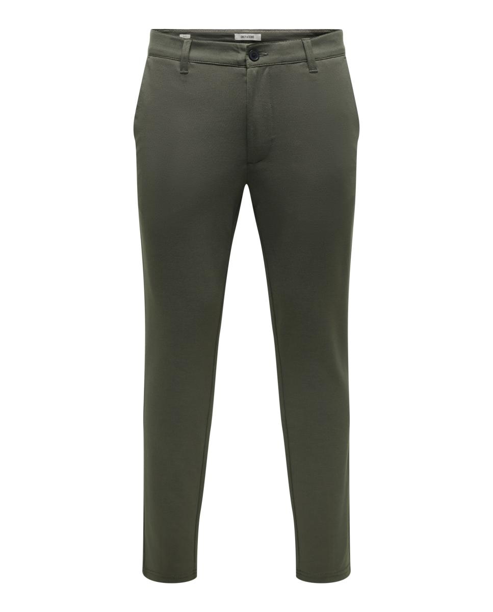 Calças Formais Slim Fit Cinzento-5