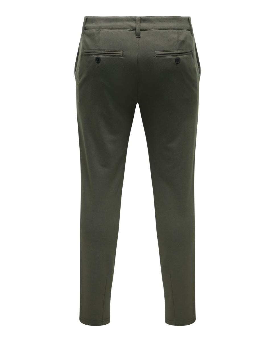 Calças Formais Slim Fit Cinzento-6