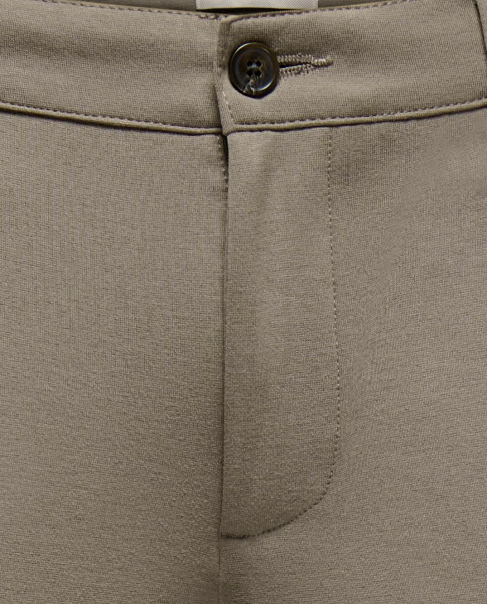 Calças Formais Slim Fit. Castanho-escuro-5
