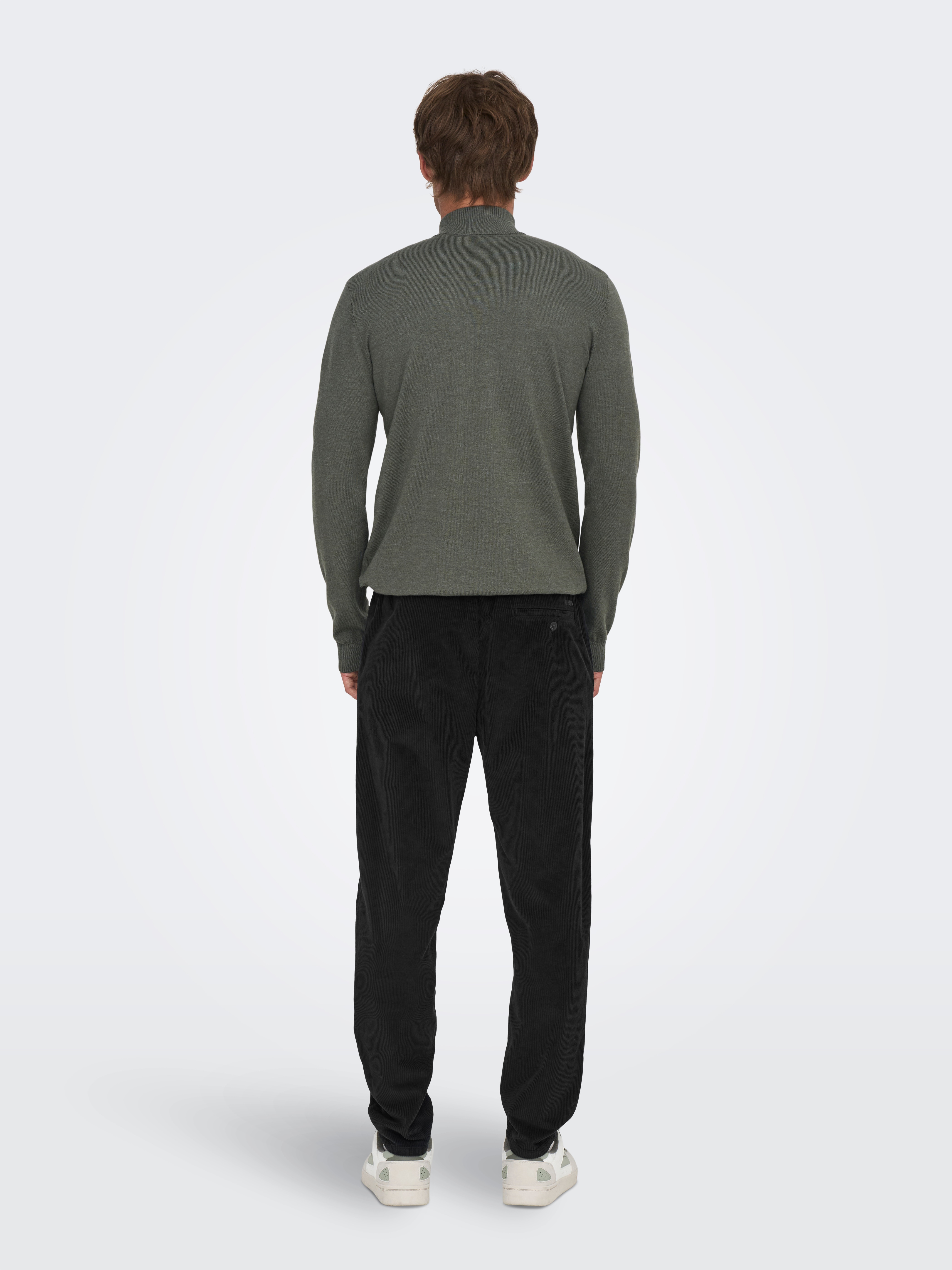 Pantalón de pana de hombre - Only & Sons - Negro Negro-3