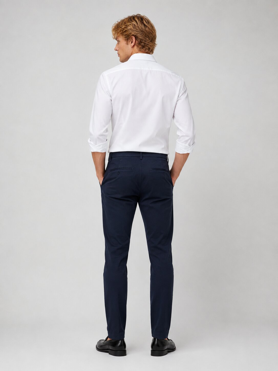 Calças Chino Slim Fit Azul-marinho-2