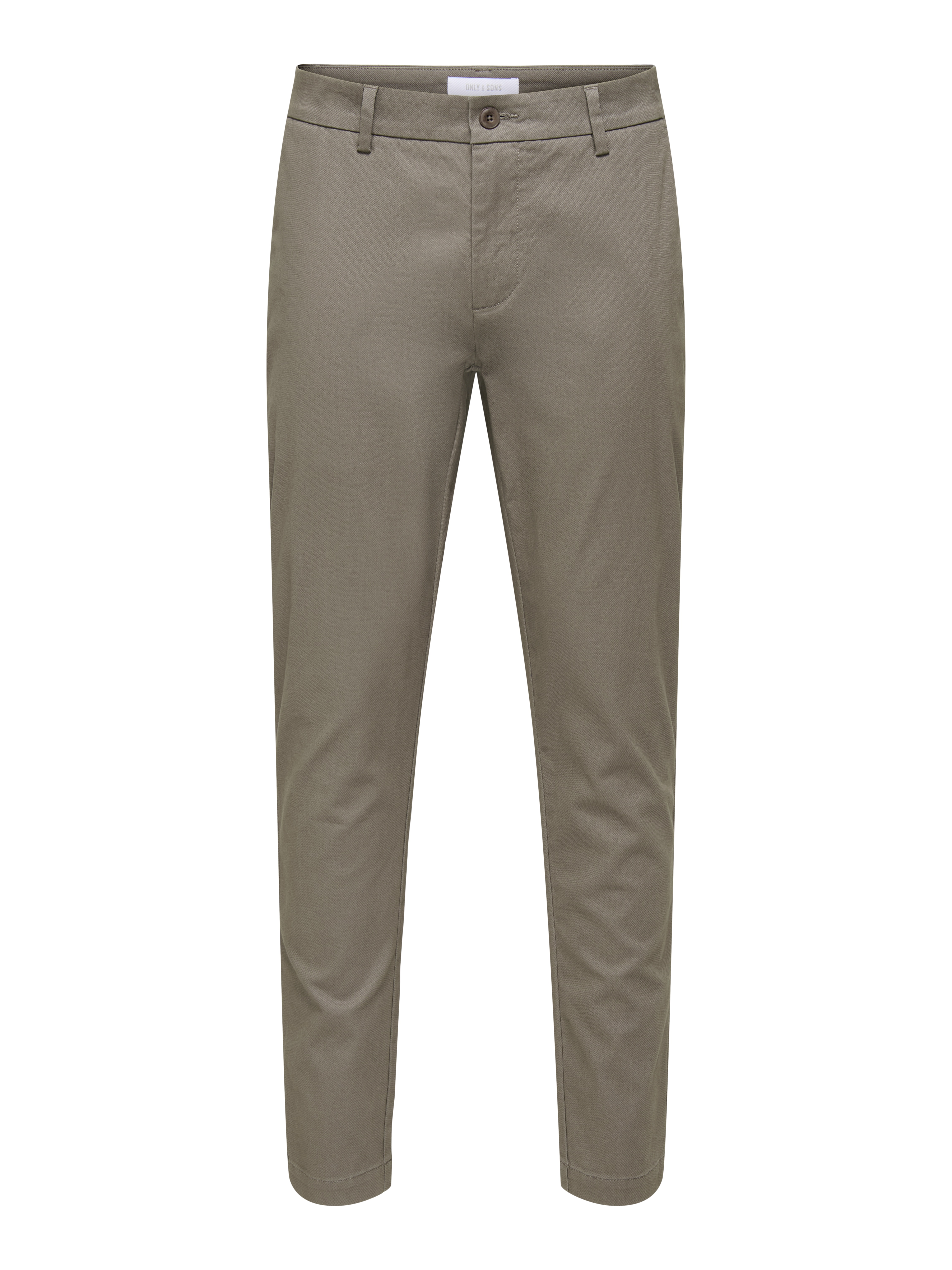 Calças Chino Slim Fit Castanho-claro-3