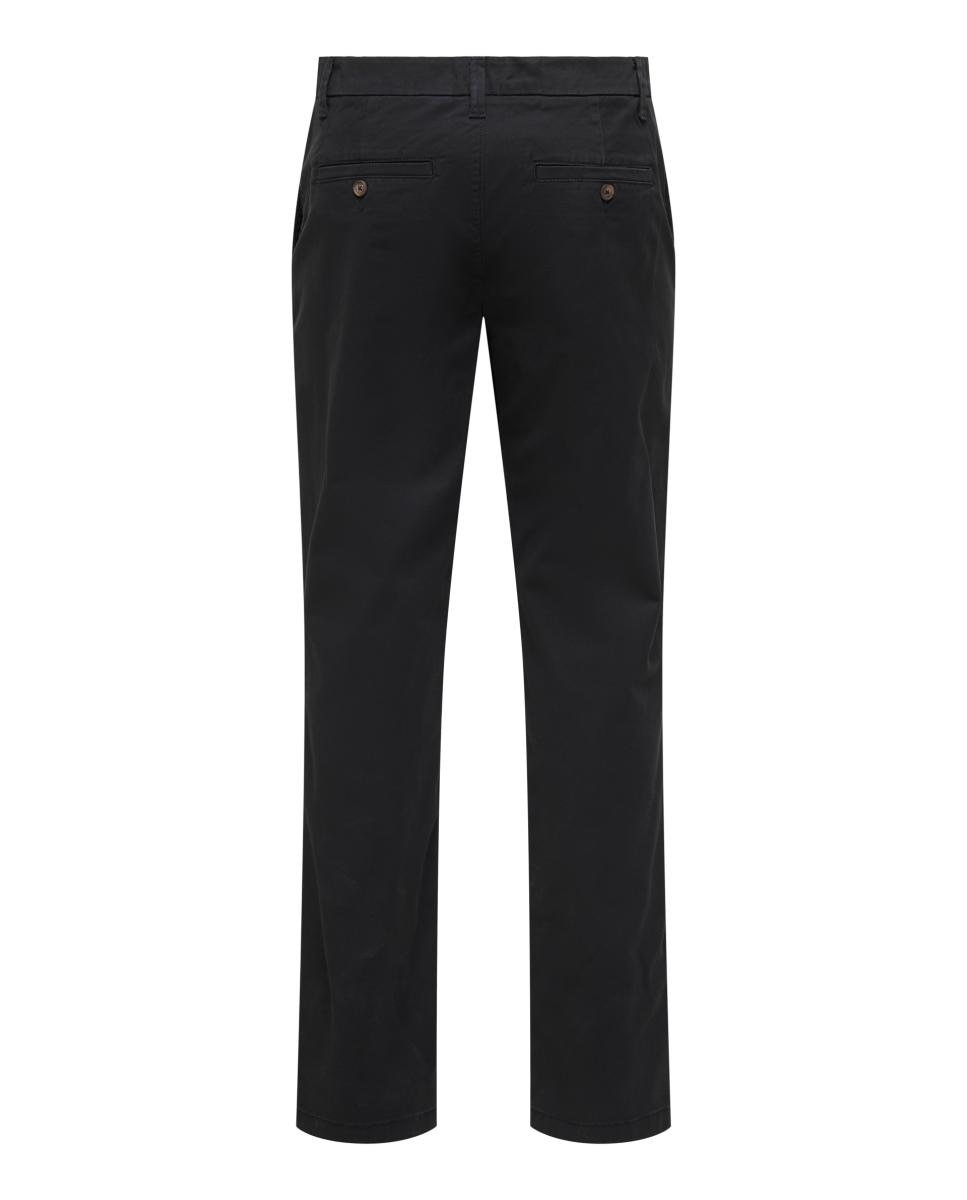 Calças Chino Regular Fit Preto-7