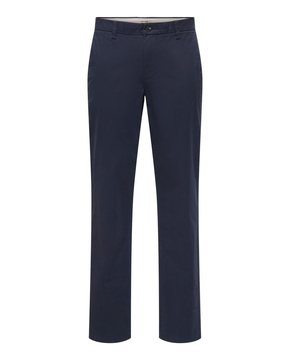Calças Chino Regular Fit Azul-marinho-6